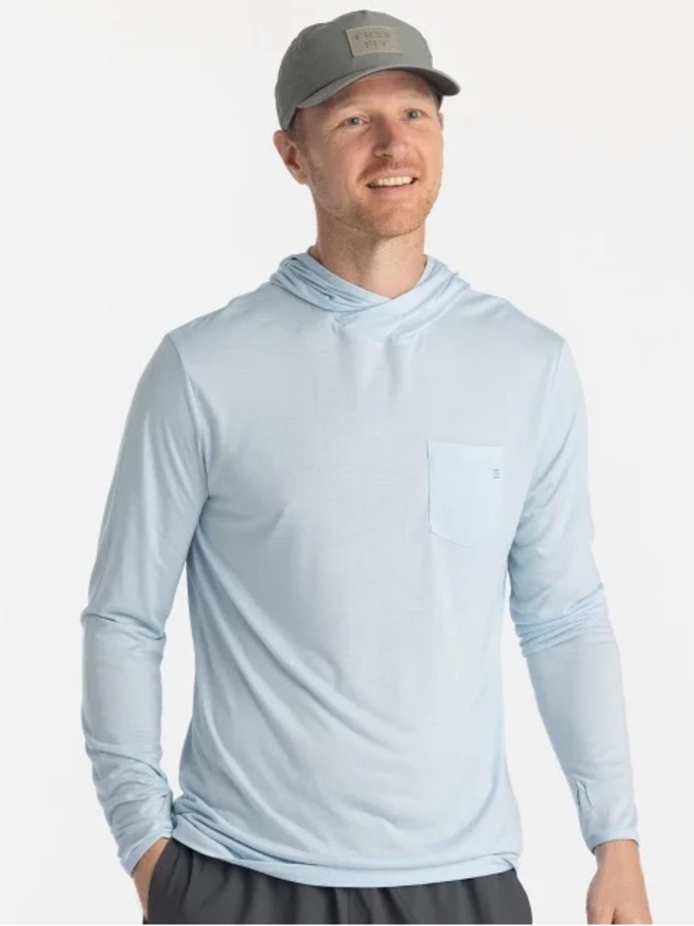 Free Fly Men's Bamboo Lightweight Hoodie
in blue bird size XXL